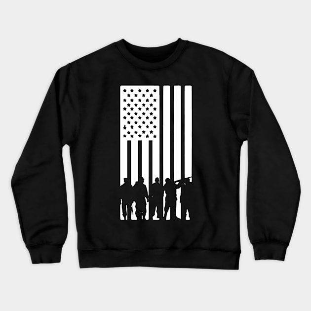 US Military Veteran Crewneck Sweatshirt by Dumastore12